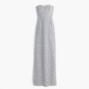 J. Crew Natasha long dress in Leavers lace